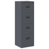 Armadio per File con cassetto Antracite 45,5 x 42 x 139 cm