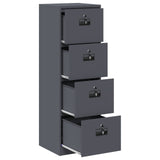 Armadio per File con cassetto Antracite 45,5 x 42 x 139 cm
