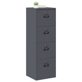 Armadio per File con cassetto Antracite 45,5 x 42 x 139 cm
