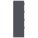 Armadio per File con cassetto Antracite 45,5 x 42 x 139 cm