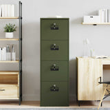 Armadio per File con cassetto Verde oliva 45,5 x 42 x 139 cm