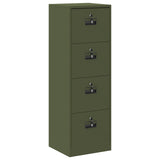 Armadio per File con cassetto Verde oliva 45,5 x 42 x 139 cm
