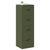 Armadio per File con cassetto Verde oliva 45,5 x 42 x 139 cm