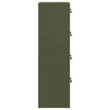 Armadio per File con cassetto Verde oliva 45,5 x 42 x 139 cm