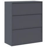 Armadio Antracite 90 x 40 x 105 cm Acciaio
