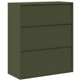 Armadio Verde oliva 90 x 40 x 105 cm Acciaio