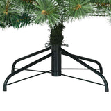 Albero di Natale Artificiale Snodato Foderato di Neve Verde