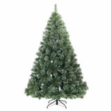 Albero di Natale Artificiale Snodato Foderato di Neve Verde