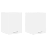 Armadio pensile 2 pcs Bianco 30 x 31 x 40 cm Legno truciolato