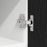 Armadio pensile con porta Rovere Nero e Bianco 30 x 31 x 40 cm