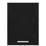 Armadio pensile 2 pcs Rovere Nero e Bianco 30 x 31 x 40 cm