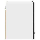 Armadio pensile 2 pcs Rovere Nero e Bianco 30 x 31 x 40 cm