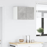 Armadio pensile 2 pcs Grigio Cemento e Bianco 30 x 31 x 40 cm