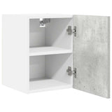 Armadio pensile 2 pcs Grigio Cemento e Bianco 30 x 31 x 40 cm