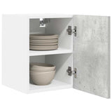 Armadio pensile 2 pcs Grigio Cemento e Bianco 30 x 31 x 40 cm