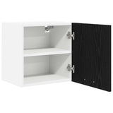 Armadio pensile 2 pcs Rovere Nero e Bianco 40 x 31 x 40 cm