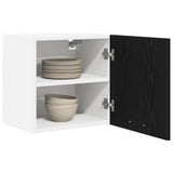 Armadio pensile 2 pcs Rovere Nero e Bianco 40 x 31 x 40 cm