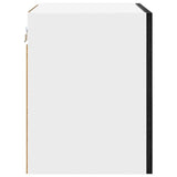 Armadio pensile 2 pcs Rovere Nero e Bianco 40 x 31 x 40 cm
