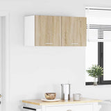 Armadio pensile con porta Riga 2 pcs Quercia Sonoma e Bianca