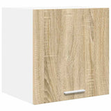 Armadio pensile con porta Riga 2 pcs Quercia Sonoma e Bianca