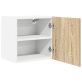 Armadio pensile con porta Riga 2 pcs Quercia Sonoma e Bianca