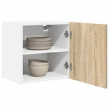 Armadio pensile con porta Riga 2 pcs Quercia Sonoma e Bianca