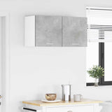 Armadio pensile 2 pcs Grigio Cemento e Bianco 40 x 31 x 40 cm