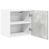 Armadio pensile 2 pcs Grigio Cemento e Bianco 40 x 31 x 40 cm