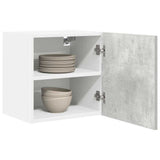 Armadio pensile 2 pcs Grigio Cemento e Bianco 40 x 31 x 40 cm
