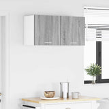 Armadio pensile 2 pcs Grigio Sonoma e Bianco 40 x 31 x 40 cm