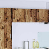 Armadio pensile 2 pcs Legno Antico e Bianco 40 x 31 x 40 cm