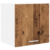 Armadio pensile 2 pcs Legno Antico e Bianco 40 x 31 x 40 cm