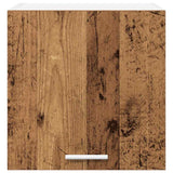 Armadio pensile 2 pcs Legno Antico e Bianco 40 x 31 x 40 cm