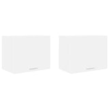 Armadio pensile 2 pcs Bianco 50 x 31 x 40 cm Legno truciolato