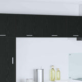 Armadio pensile 2 pcs Rovere Nero e Bianco 50 x 31 x 40 cm