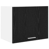 Armadio pensile 2 pcs Rovere Nero e Bianco 50 x 31 x 40 cm
