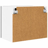 Armadio pensile 2 pcs Rovere Nero e Bianco 50 x 31 x 40 cm