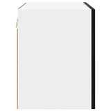 Armadio pensile 2 pcs Rovere Nero e Bianco 50 x 31 x 40 cm
