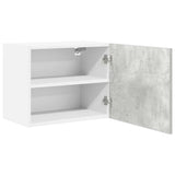 Armadio pensile 2 pcs Grigio Cemento e Bianco 50 x 31 x 40 cm