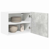 Armadio pensile 2 pcs Grigio Cemento e Bianco 50 x 31 x 40 cm