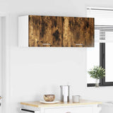 Armadio pensile Rovere Affumicato e Bianco 50 x 31 x 40 cm