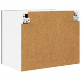 Armadio pensile con porta 2 pcs Rovere Affumicato e Bianco