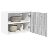 Armadio pensile 2 pcs Grigio Sonoma e Bianco 50 x 31 x 40 cm