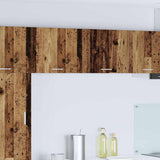 Armadio pensile 2 pcs Legno Antico e Bianco 50 x 31 x 40 cm