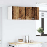 Armadio pensile 2 pcs Legno Antico e Bianco 50 x 31 x 40 cm