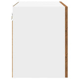 Armadio pensile 2 pcs Legno Antico e Bianco 50 x 31 x 40 cm