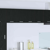 Armadio pensile 2 pcs Rovere Nero e Bianco 60 x 31 x 40 cm