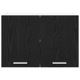Armadio pensile 2 pcs Rovere Nero e Bianco 60 x 31 x 40 cm