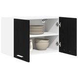 Armadio pensile 2 pcs Rovere Nero e Bianco 60 x 31 x 40 cm