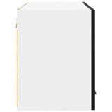 Armadio pensile 2 pcs Rovere Nero e Bianco 60 x 31 x 40 cm